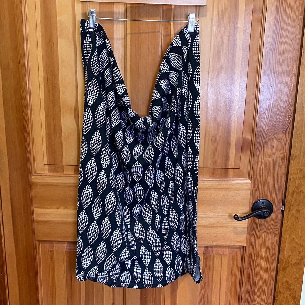 Little Me Monochrome Geometric Nursing Coverup